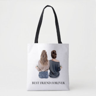 Tote Bag Cadeau d'amitié personnalisé pour sa meilleure ami