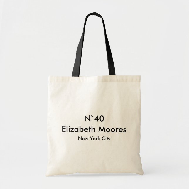 Tote Bag Cadeau d'anniversaire personnalisé (Devant)