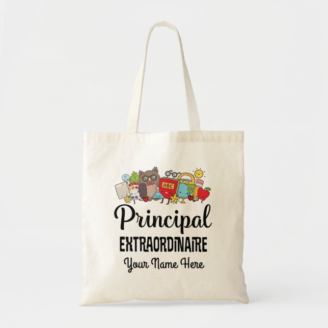 Tote Bag Cadeau d'appréciation du directeur de l'école (Devant)