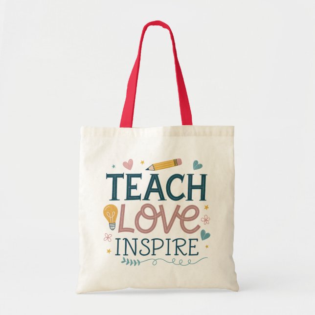 Tote Bag Cadeau d'appréciation pour enseignant – Enseigner  (Devant)