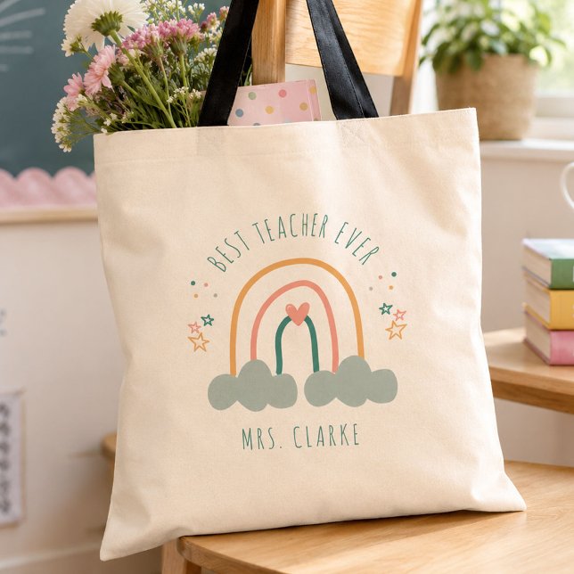 Tote Bag Cadeau d'appréciation pour le meilleur enseignant  (Créateur téléchargé)