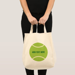 Tote Bag Cadeau de balle de tennis vert moderne