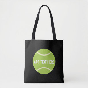 Tote Bag Cadeau de balle de tennis vert moderne