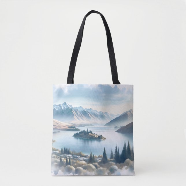 Tote Bag cadeau de célébration de destination Queenstown NZ (Devant)