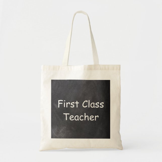 Tote Bag Cadeau de conception Chalkboard de première classe (Devant)