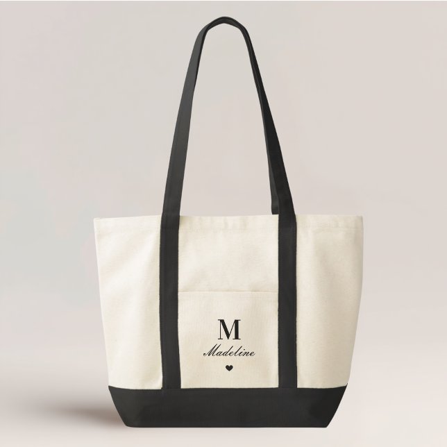 Tote Bag Cadeau de demoiselle d'honneur Classique Heart (Créateur téléchargé)