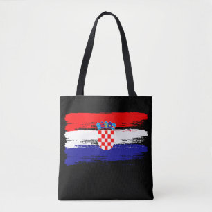 Tote Bag Cadeau de drapeau croate Fan de football Sports