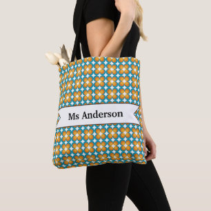 Tote Bag Cadeau de fin d'année pour l'enseignant Fleurs rét
