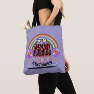 TOTE BAG CADEAU DE FLEURS MODERNE COLORÉ POUR FILLE SOEUR M