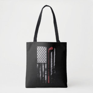 Tote Bag Cadeau de golf Drapeau Américain Vintage Golfeur