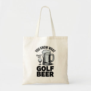 Tote Bag Cadeau de golfeur de bière drôle d'humour de bière