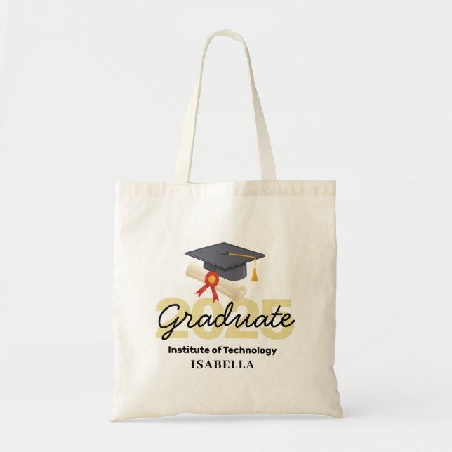 Tote Bag Cadeau de graduation personnalisée - Classe de 202 (Devant)