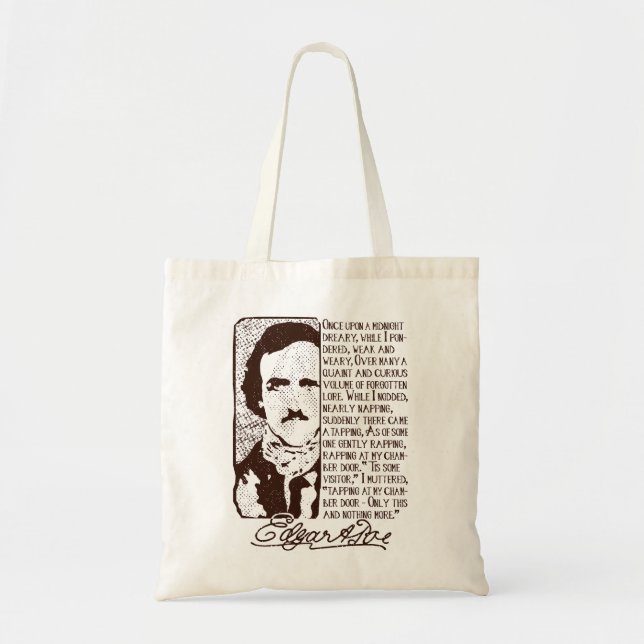 Tote Bag Cadeau de jour pour le poète Edgar critique Allan  (Devant)
