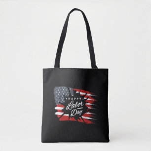 Tote Bag Cadeau de la fête du Travail Drapeau Américain