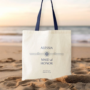 Tote Bag Cadeau de la fête nuptiale du Mariage nautique