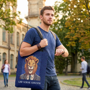 Tote Bag Cadeau de lion drôle pour étudiant en droit Avocat