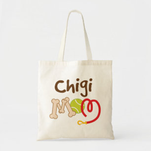 Tote Bag Cadeau de maman de race de chien de Chigi