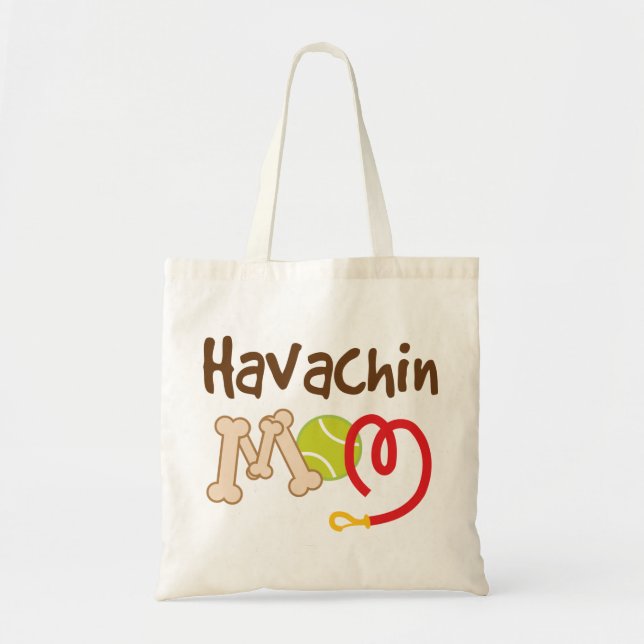 Tote Bag Cadeau de maman de race de chien de Havachin (Devant)