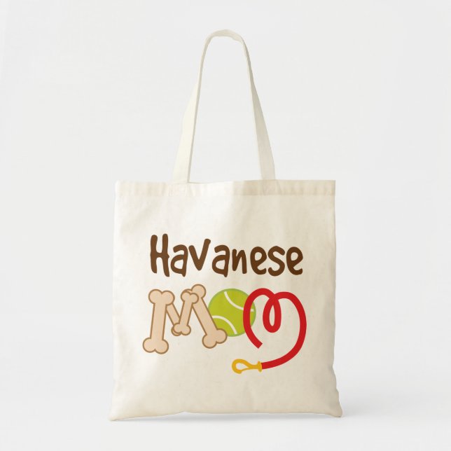 Tote Bag Cadeau de maman de race de chien de Havanese (Devant)