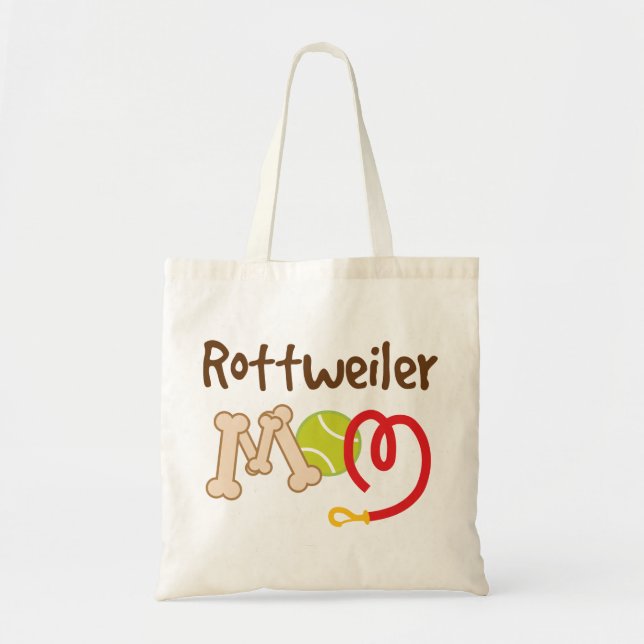 Tote Bag Cadeau de maman de race de chien de rottweiler (Devant)