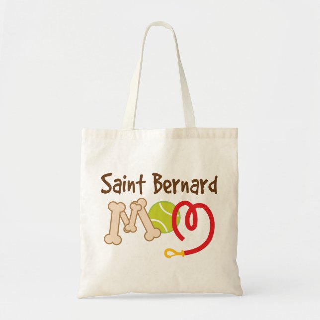 Tote Bag Cadeau de maman de race de chien de St Bernard (Devant)