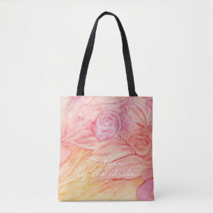 Tote Bag Cadeau de Mariage Fleurs Fraîches