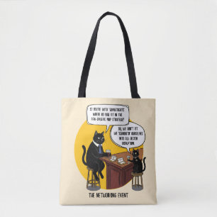 Tote Bag Cadeau de mème d'événement de réseautage humoristi