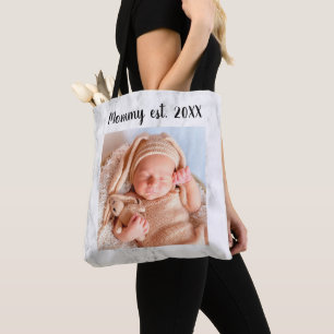 Tote Bag Cadeau de mère de photo de marbre d'année d'est de