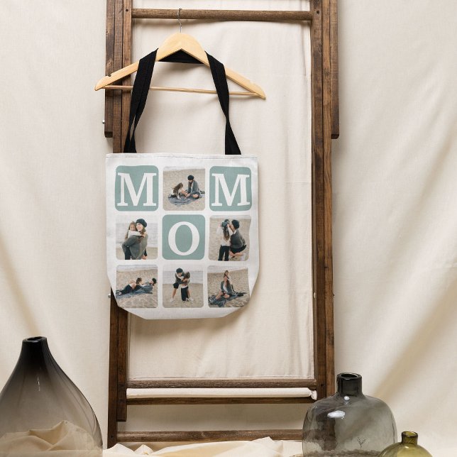 Tote Bag Cadeau de MOM moderne multi-grid photo mignon (Créateur téléchargé)