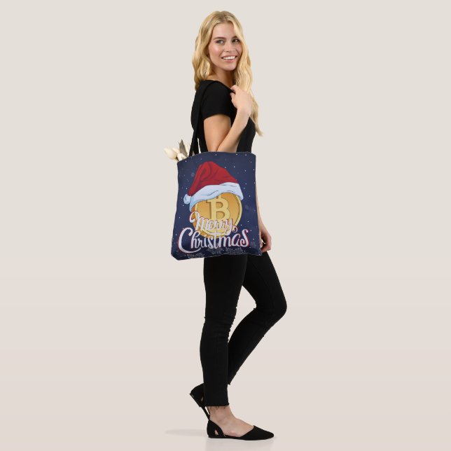 Tote Bag Cadeau de Noël Bitcoin pour Day Traders (Sur le modèle)