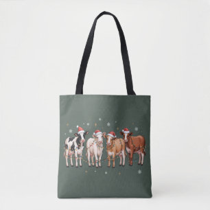 Tote Bag Cadeau de Noël pour amateur de vaches Drôle de fer