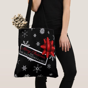 Tote Bag Cadeau de Noël Simulé réaliste personnalisé