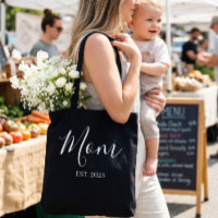 Cadeau de nouvelle maman noir Maman établie