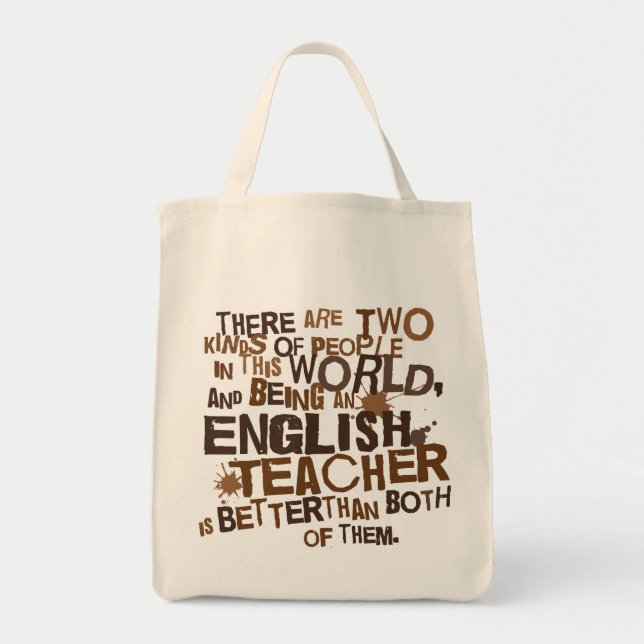 Tote Bag Cadeau de professeur d'Anglais (Devant)