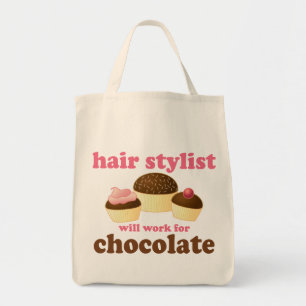 Tote Bag Cadeau de profession de coiffeur de chocolat