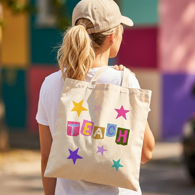 Tote Bag Cadeau de reconnaissance pour l'enseignant Moderne (Créateur téléchargé)
