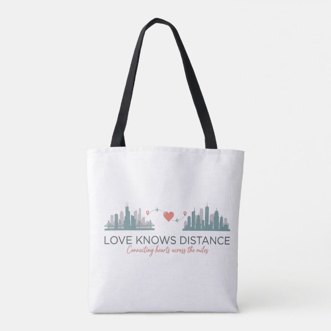 Tote Bag Cadeau de relation à distance pour couples  (Dos)