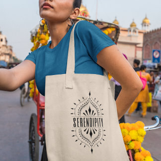 Tote Bag Cadeau de style bohème inspiré par la sérendipité