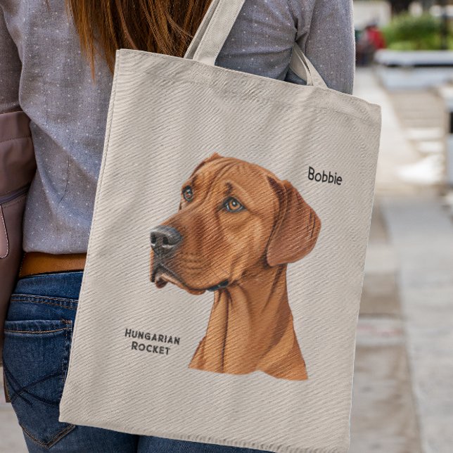 Tote Bag Cadeau De Vizsla Personnalisable Pour Les Ventilat (Créateur téléchargé)