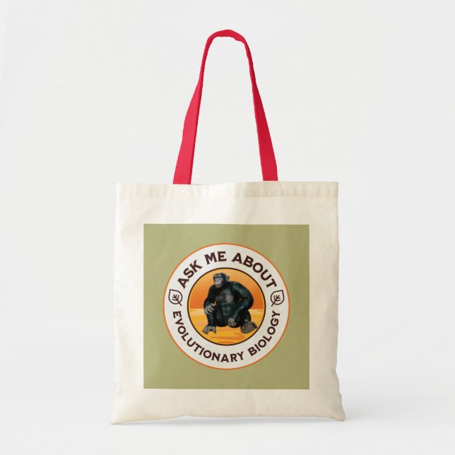 Tote Bag Cadeau d'humour sur l'évolution pour professeur de (Devant)