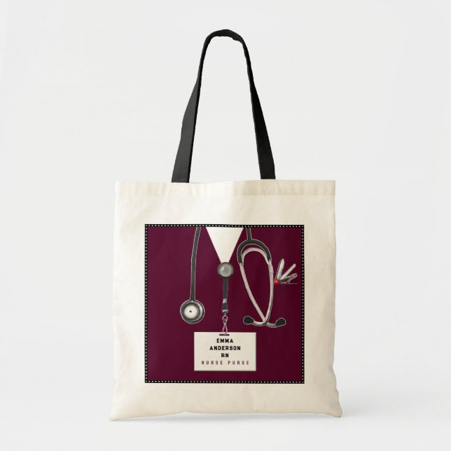 Tote Bag Cadeau d'infirmière personnalisé (Devant)