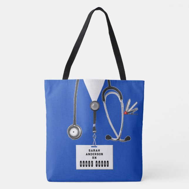 Tote Bag Cadeau d'infirmière personnalisé (Devant)
