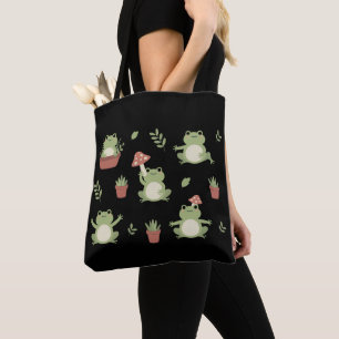 Tote Bag Cadeau drôle de grenouille mignonne pour amateur d