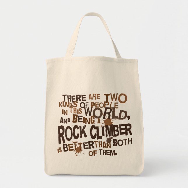 Tote Bag Cadeau (drôle) de grimpeur de roche (Devant)