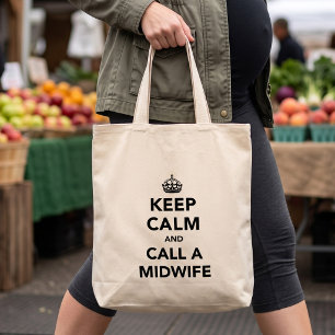 Tote Bag Cadeau drôle pour future maman - Garder son calme,
