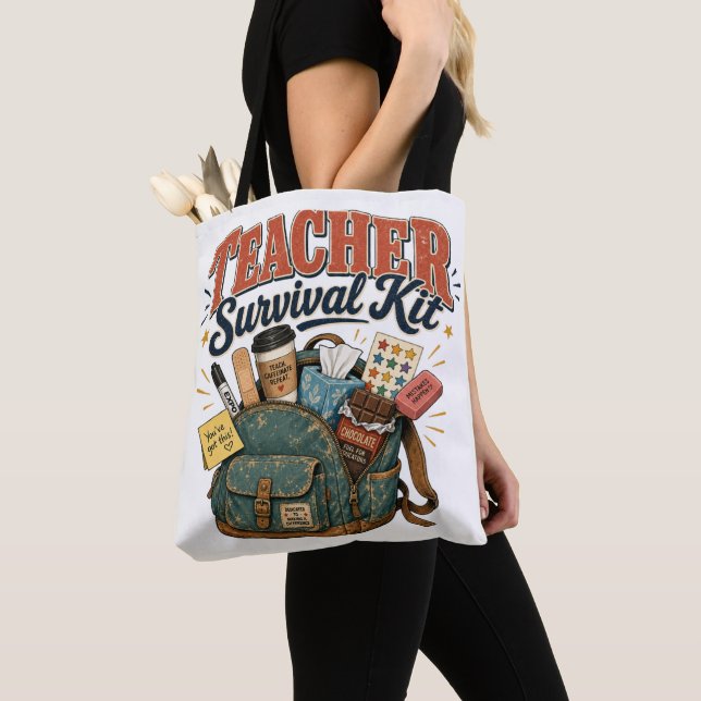 Tote Bag Cadeau drôle pour la reconnaissance des enseignant (De près)