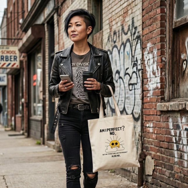 Tote Bag Cadeau drôle sarcastique de motivation (Créateur téléchargé)