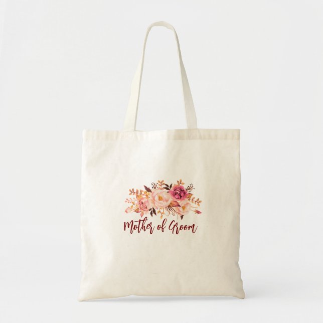 Tote Bag cadeau floral de la mère du marié pour la mariée (Devant)
