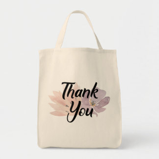 Tote Bag Cadeau Floral Merci