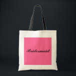 Tote Bag Cadeau fourre-tout de demoiselle d'honneur<br><div class="desc">C'est un cadeau fourre-tout de demoiselle d'honneur de bonbon.  Grand pour des cadeaux pour les dames en partie nuptiale !</div>